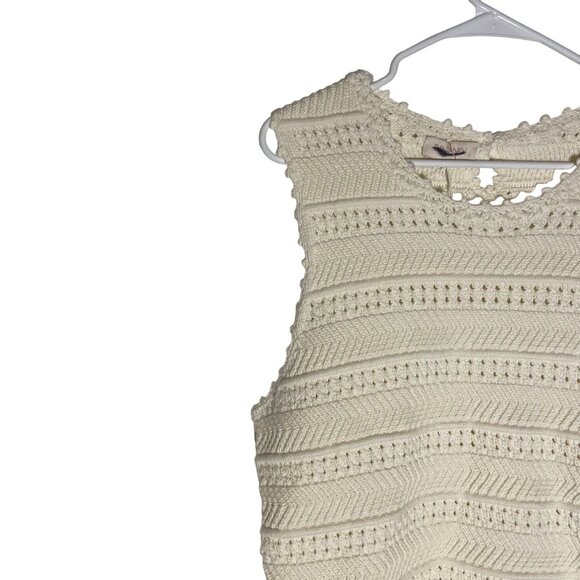 Madewell Banjanan Heather Crochet Dress Women's Size XL in Cream New With Tags! - Picture 3 of 5